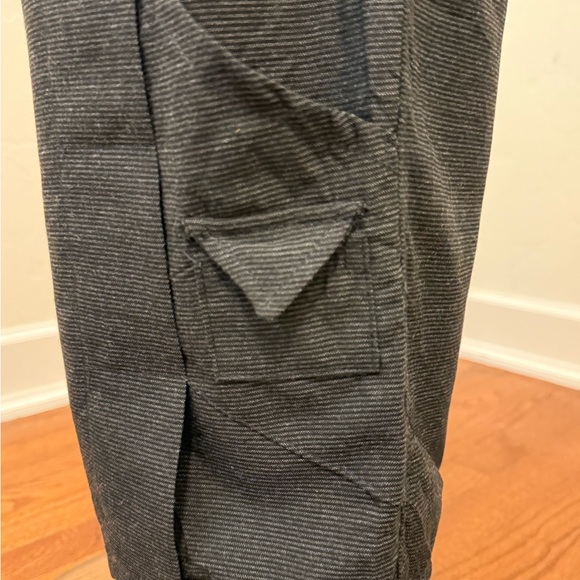 Prisa Charcoal Textured‎ Wide Leg Pull-on Boho Pants - Picture 3 of 8